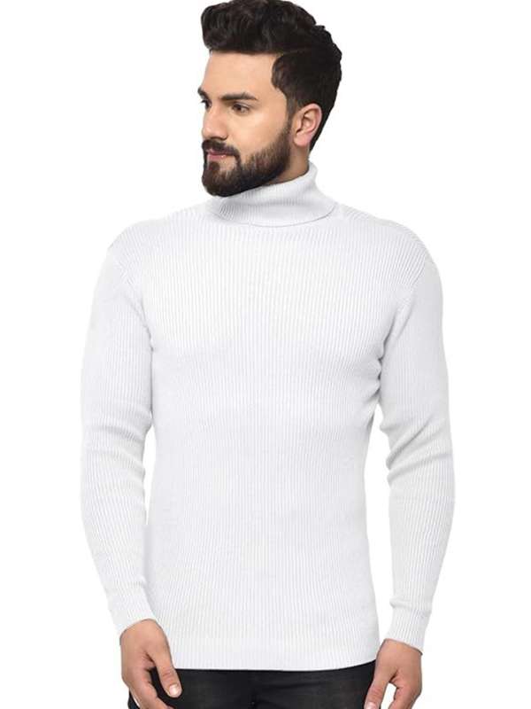 White high neck pullover 2025