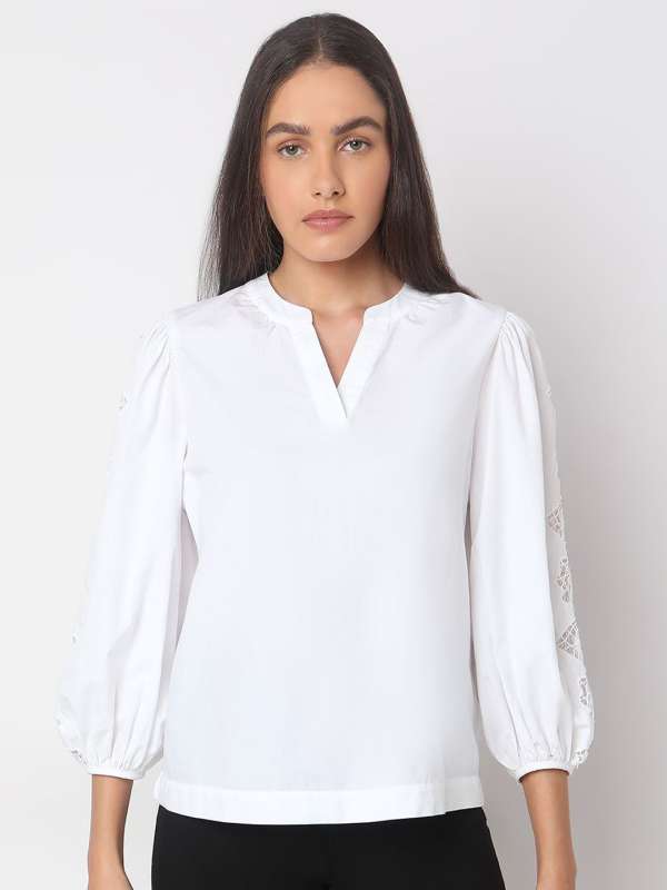 White formal tops online store
