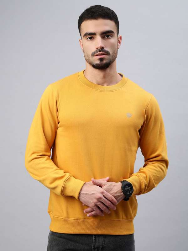 Mustard sweatshirt mens discount