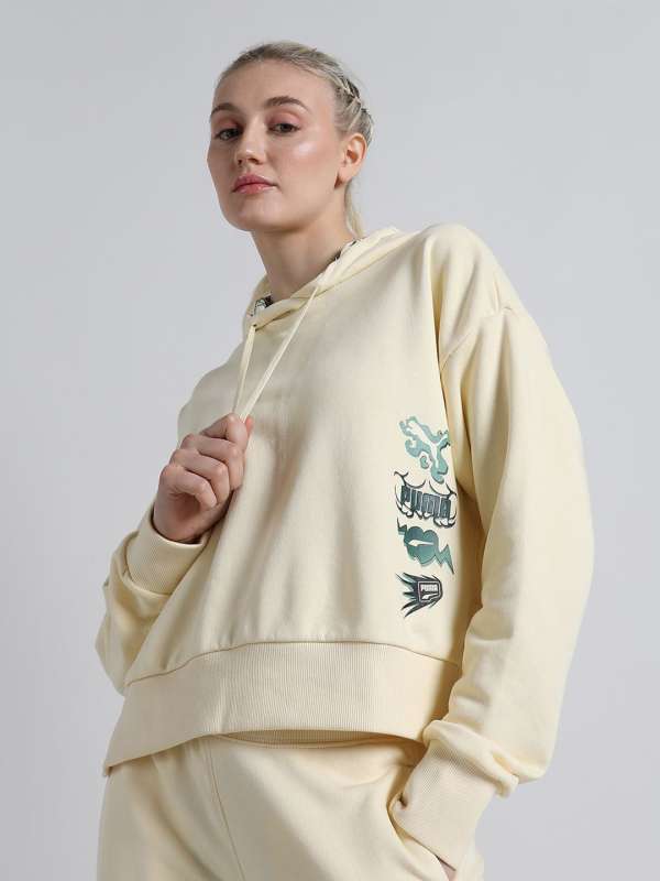 Yellow puma hoodie outlet