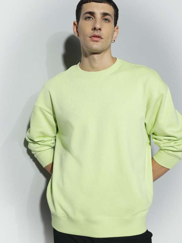 Mens lime green sweatshirt online