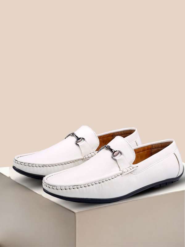 White casual loafers best sale