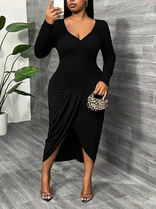 Long tulip dress top