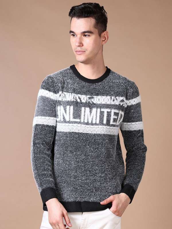 Printed sweater mens best sale