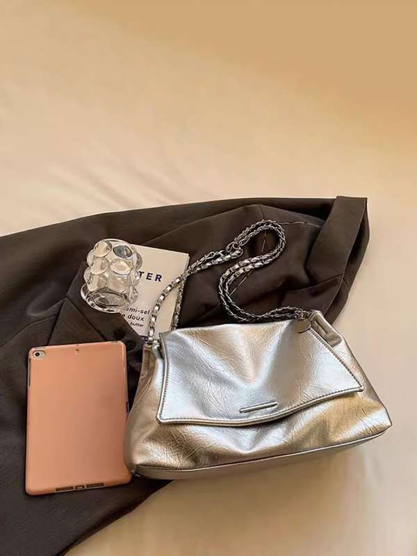 Sling bag silver sale