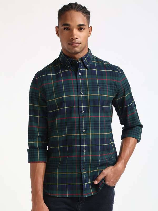 Tommy Hilfiger Green Checked Regular Fit Casual Shirt 7155265.htm Buy Tommy Hilfiger Green Checked Regular Fit Casual Shirt 7155265.htm online in India