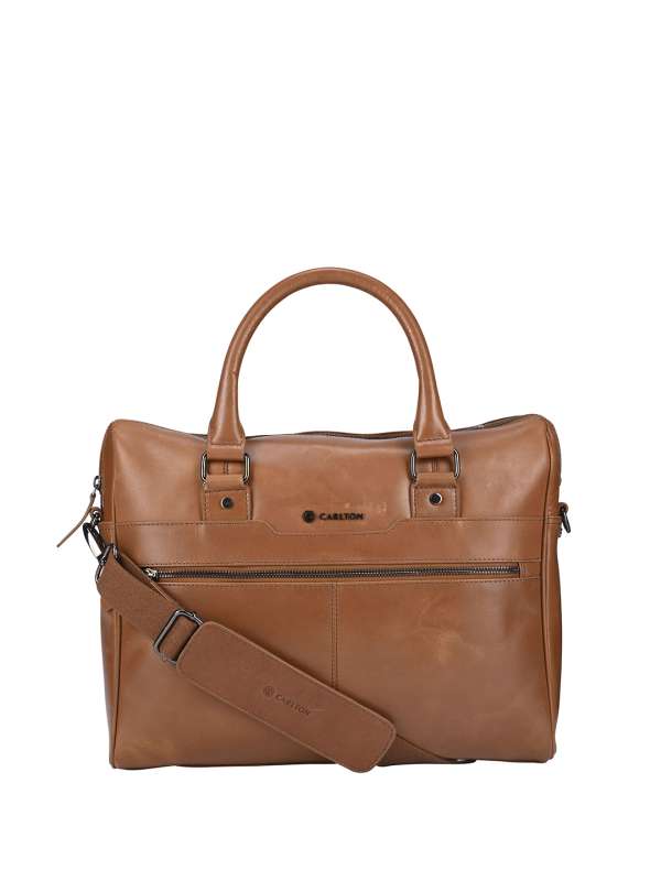 Carlton leather laptop bags deals