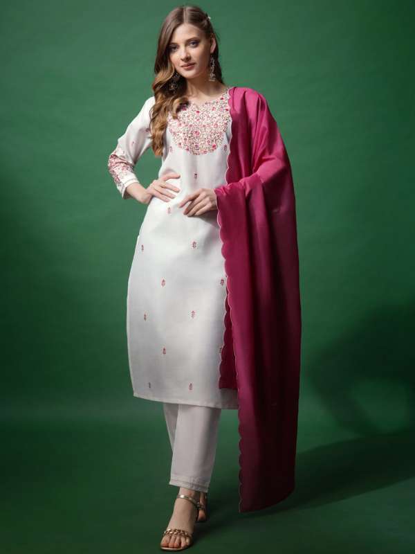 White kurtis online shopping on sale