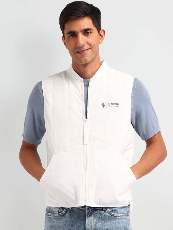 White longline denim jacket cheap