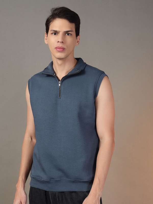 Sleeveless sweatshirt mens on sale