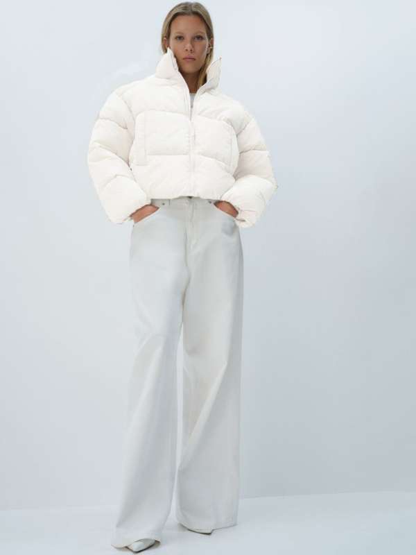 Women White Jackets Shop for Women White Jacket Online Myntra