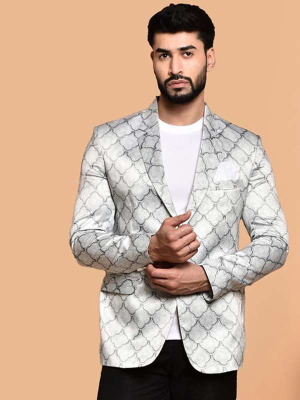 Silver blazer men new arrivals