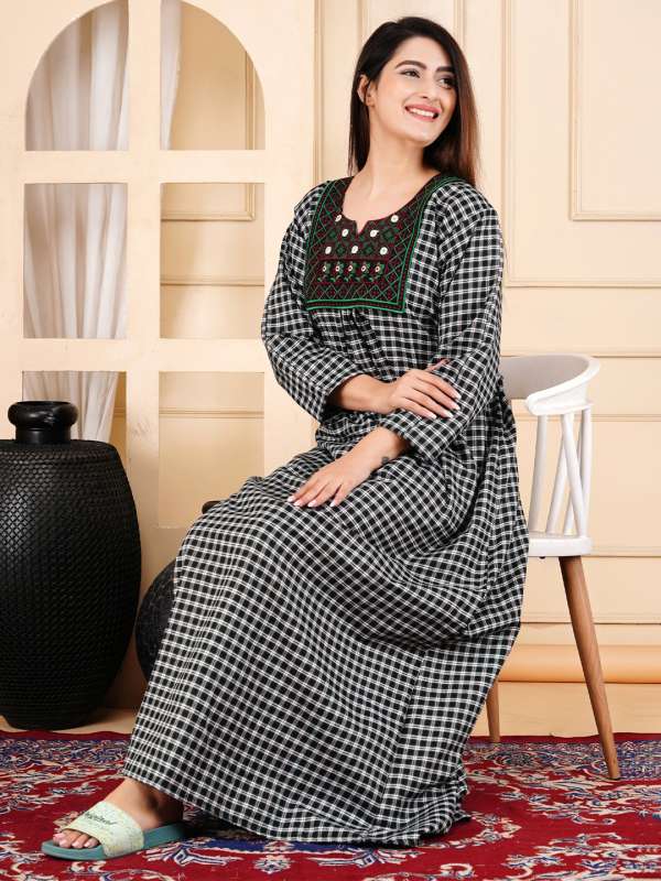 Myntra cotton nighty discount