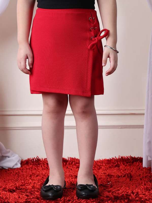 Red skirts online india cheap