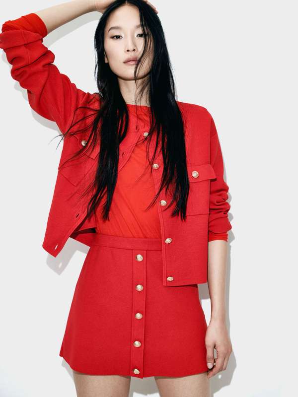 Red Skirts Buy Trendy Red Skirts Online in India Myntra