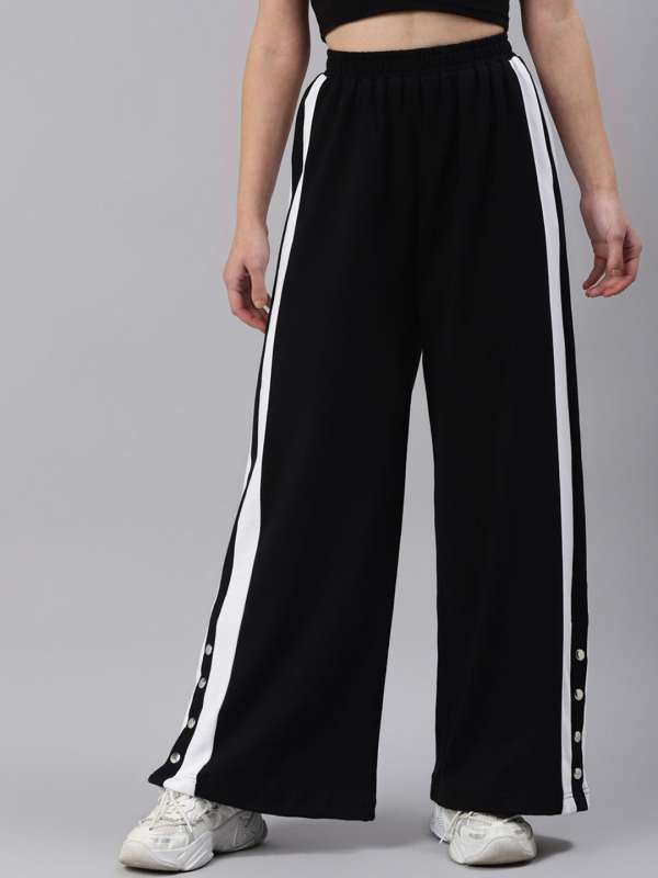 Striped track pants womens top