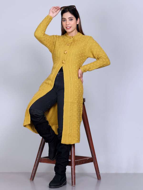 Gold Women Winter Wear Sweaters Buy Gold Women Winter Wear Sweaters online in India