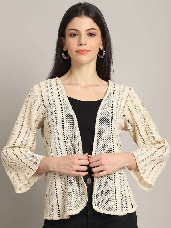 Ladies cream shrug store