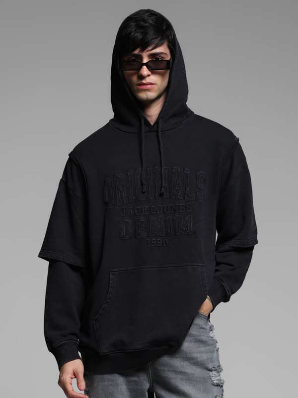 Black Hoodie Buy Latest Collection of Black Hoodies Online Myntra
