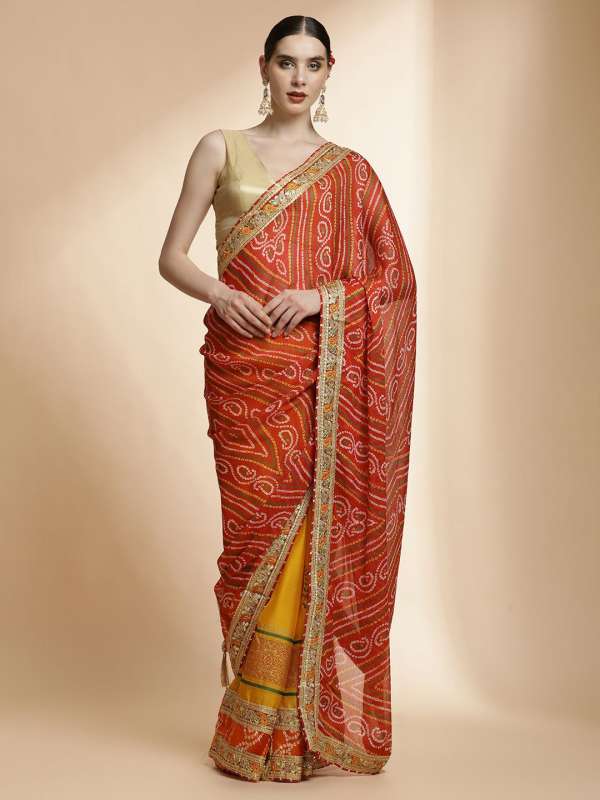 Half saree online myntra deals