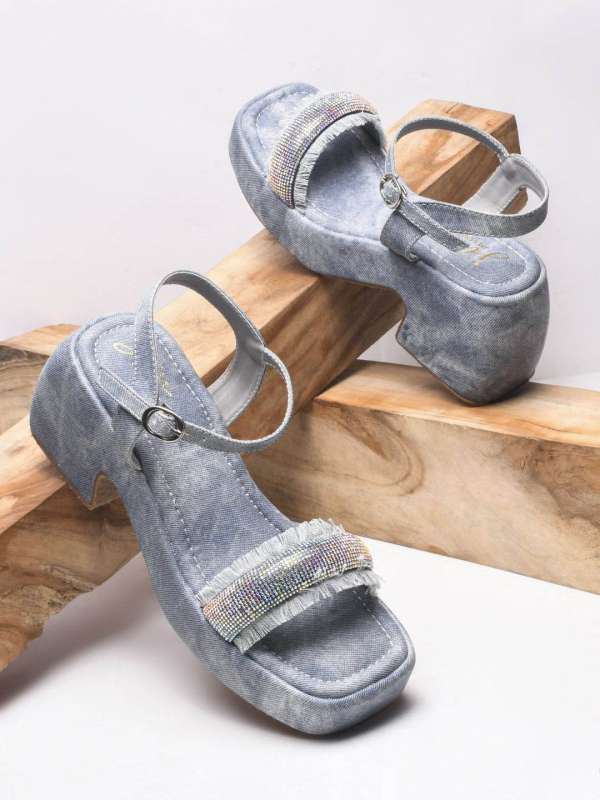 Denim shoes womens online india best sale
