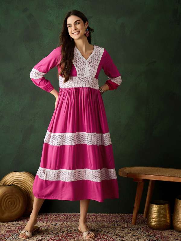 Casual Maxi Dresses Explore Wide Collection of Casual Maxi Dresses Online at Myntra