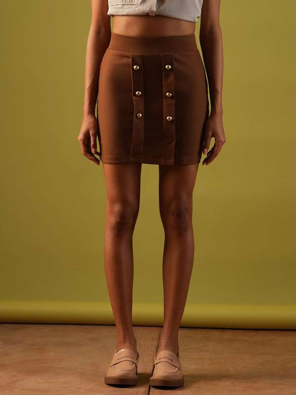Pencil skirt online brown top