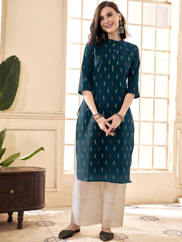 Ikat Kurta Shop for Ikat Designer Kurtas Online Myntra