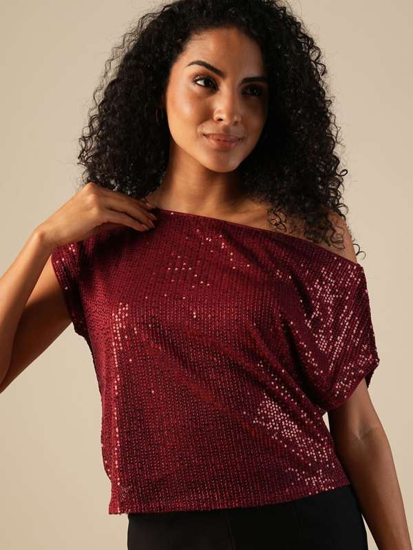 Glitter tops online india store