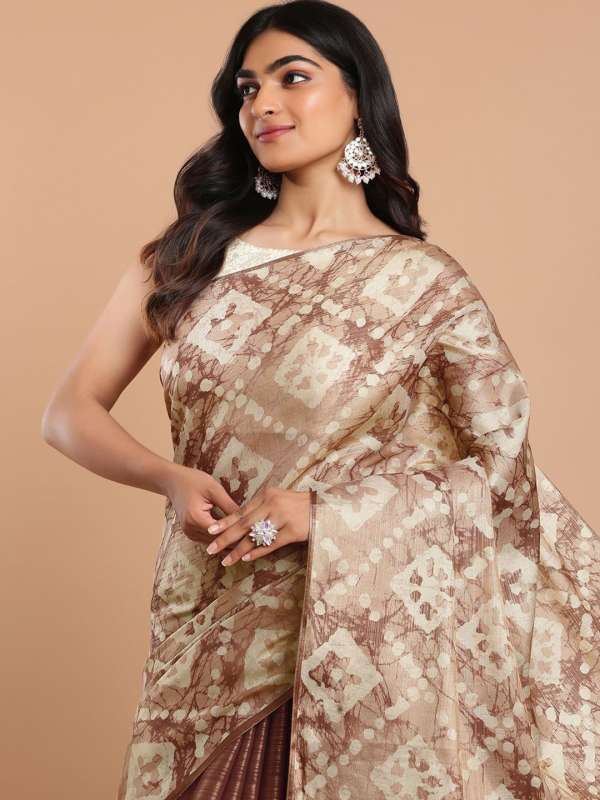 Myntra tussar silk saree outlet