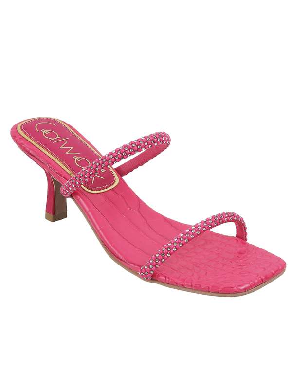 Pink Grey Women Heels Catwalk Buy Pink Grey Women Heels Catwalk online in India