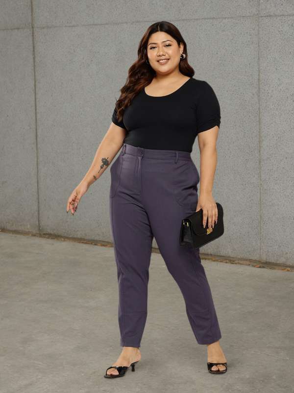 Plus size trousers online india new arrivals