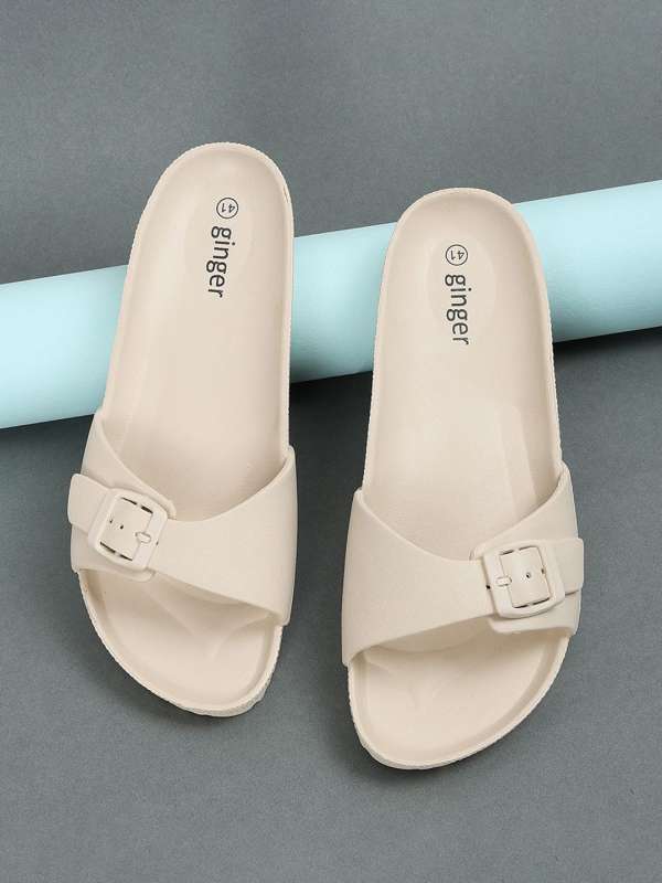 Ginger fur slippers hot sale