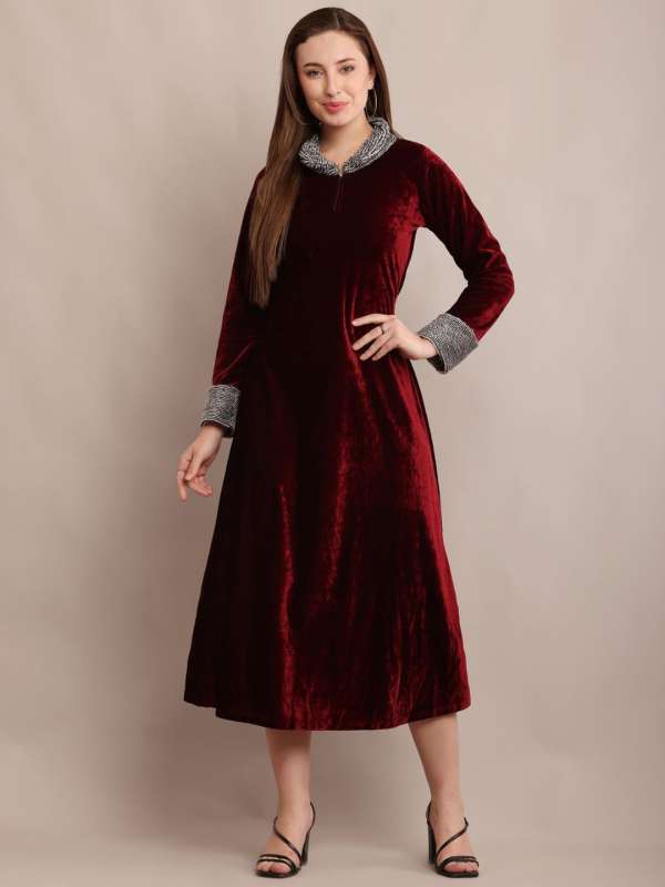 Raabta fashion black long dress online