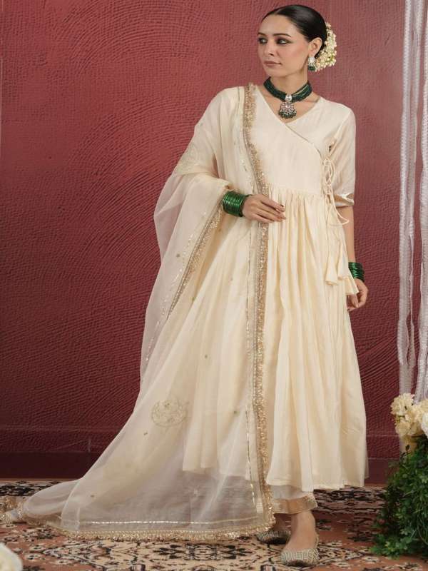 White Anarkali Buy Trendy White Anarkali Online in India Myntra