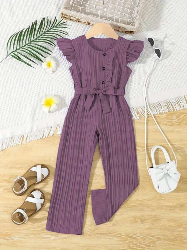Round neck striped jumpsuit new arrivals