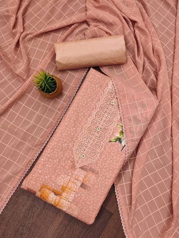 Chiffon Dupatta Dress Material Buy Chiffon Dupatta Dress Material online in India