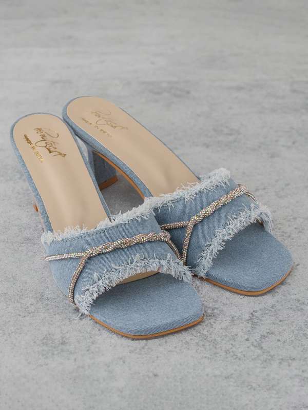 Women Denim Sandals Casual Shoes Heels Buy Women Denim Sandals Casual Shoes Heels online in India