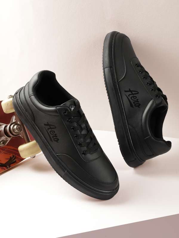 Black shoes myntra top