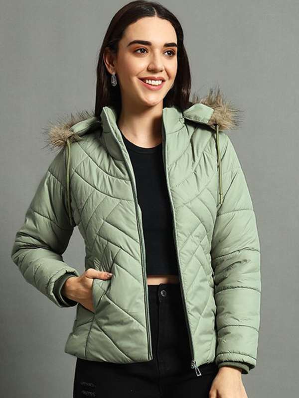 Green jacket girl online