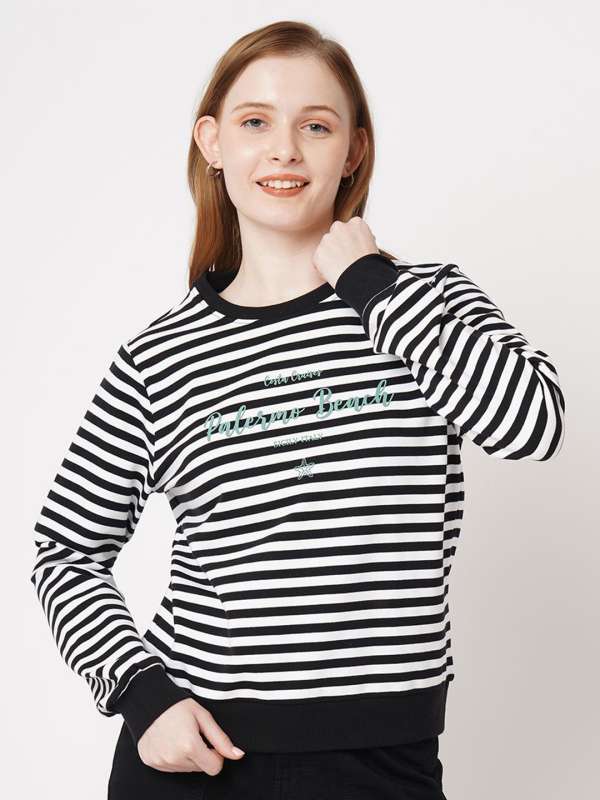 Stripes Women Sweatshirts Buy Stripes Women Sweatshirts online in India