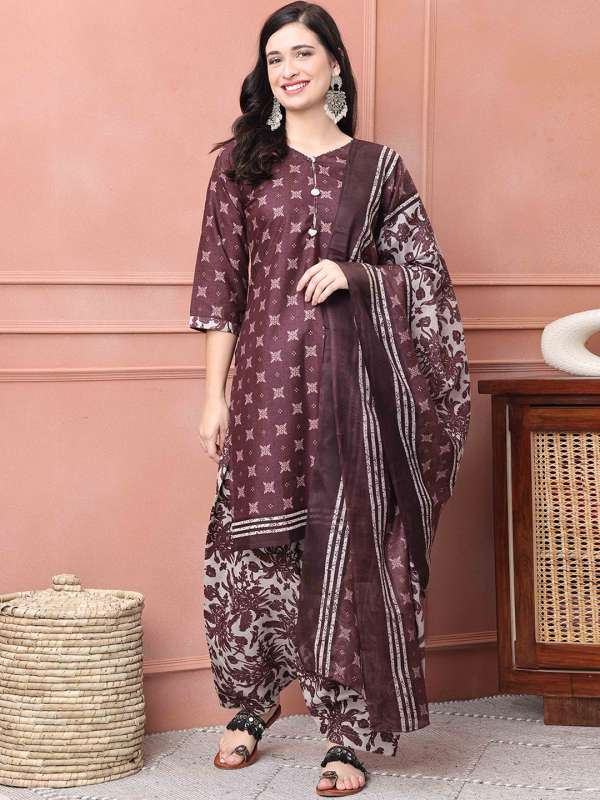 Kalamkari salwar dupatta set top