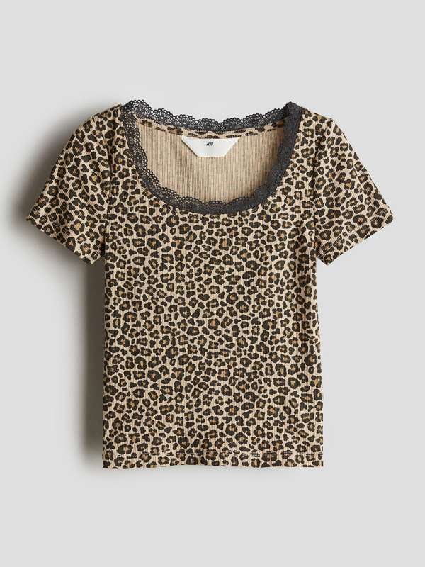 Leopard t shirt hm online