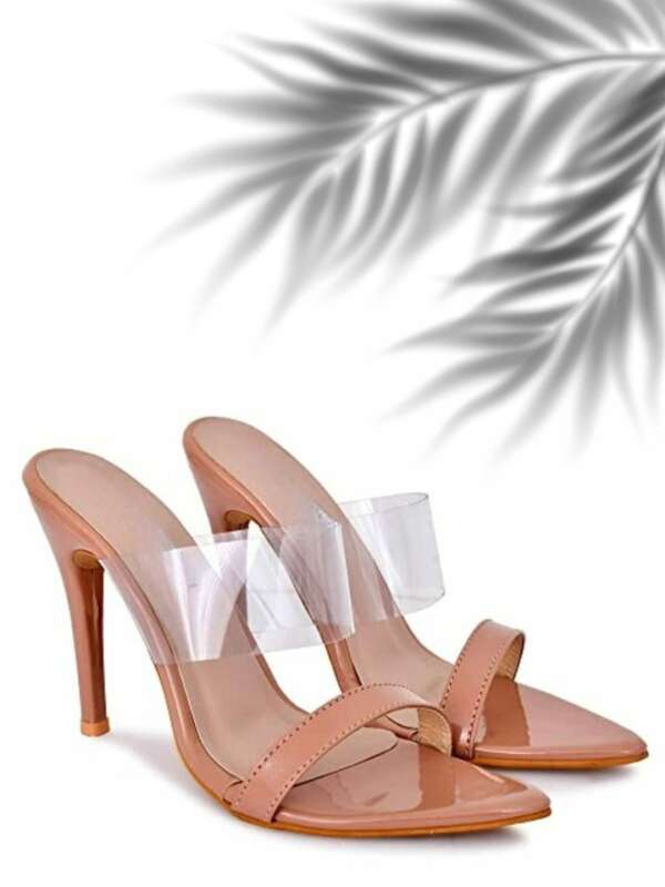 Pencil heel slippers hotsell