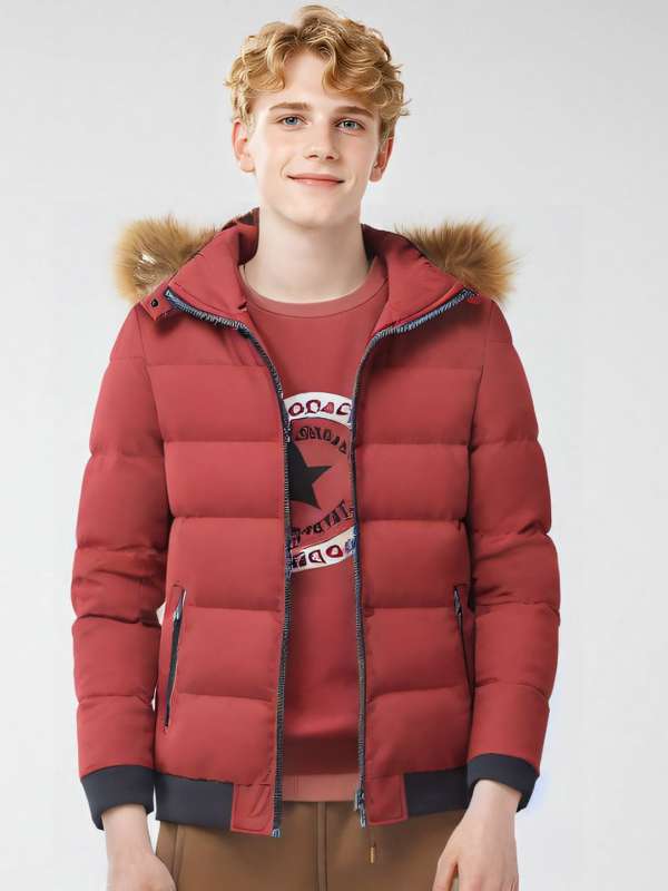 River island red jacket discount