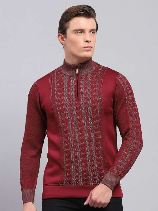 Monte Carlo Zipper Sweaters Buy Monte Carlo Zipper Sweaters online in India