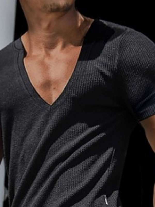 Deep V Neck T Shirts Men Buy Deep V Neck T Shirts Men online in India
