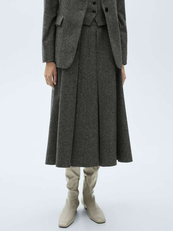 Wool Skirt Buy Trendy Wool Skirt Online in India Myntra