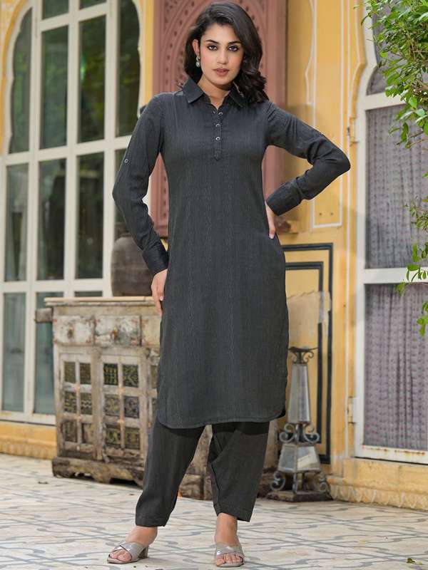 Black pathani kurta pajama design clearance