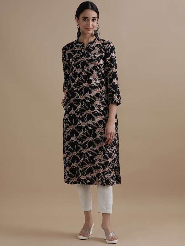 Buy Jaipur Kurtis Black Kurtas Myntra
